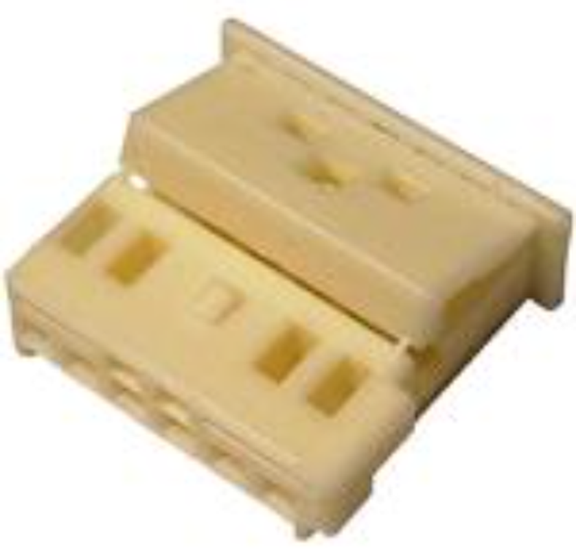 6 Way F MTS 0.64 Unsealed Connector Natural