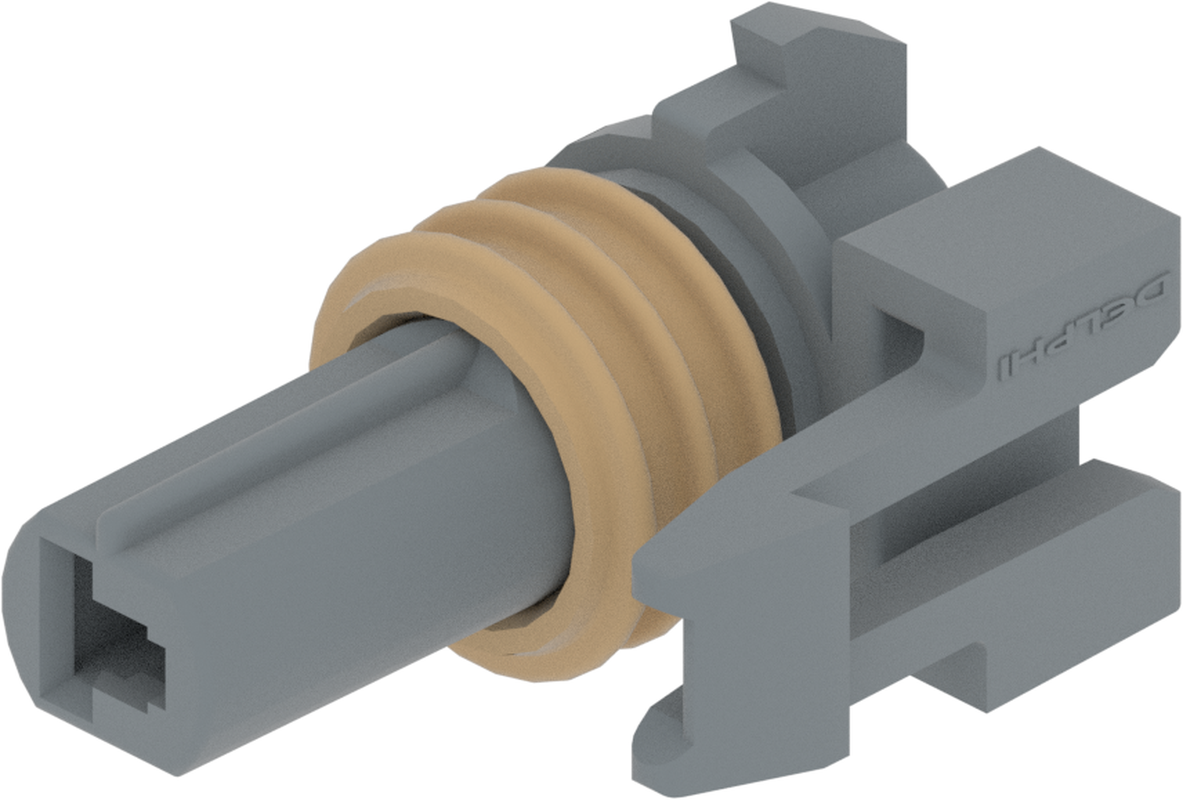 1 Way F MetriPack (M/P) 2.8 Sealed Connector Gray-Medium