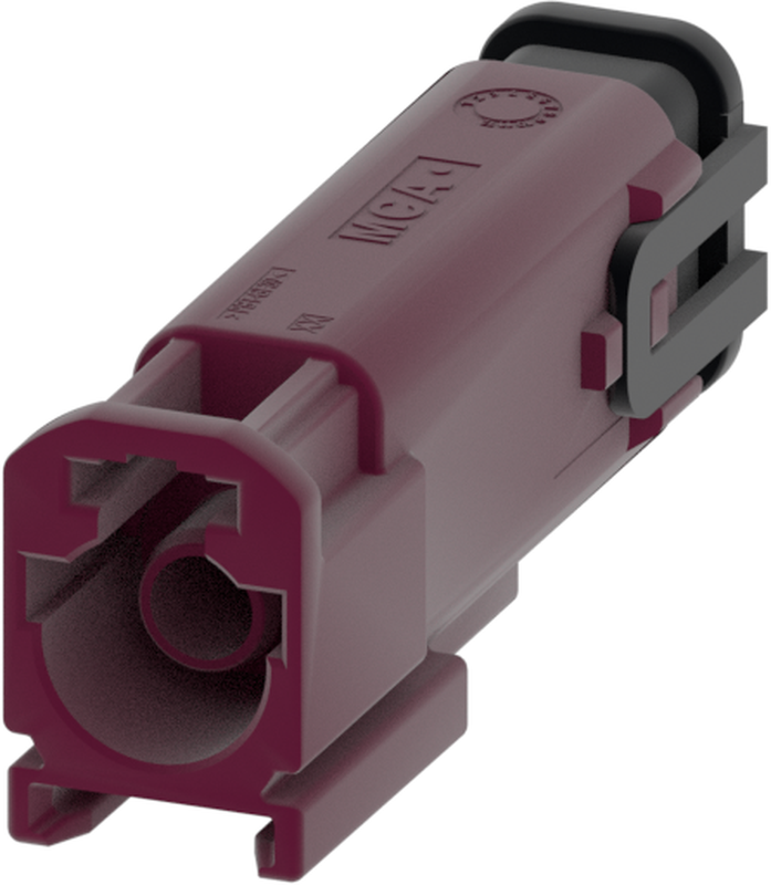 1 Port 1 Row MCA-B Male Mini Coax Claret Violet Code D