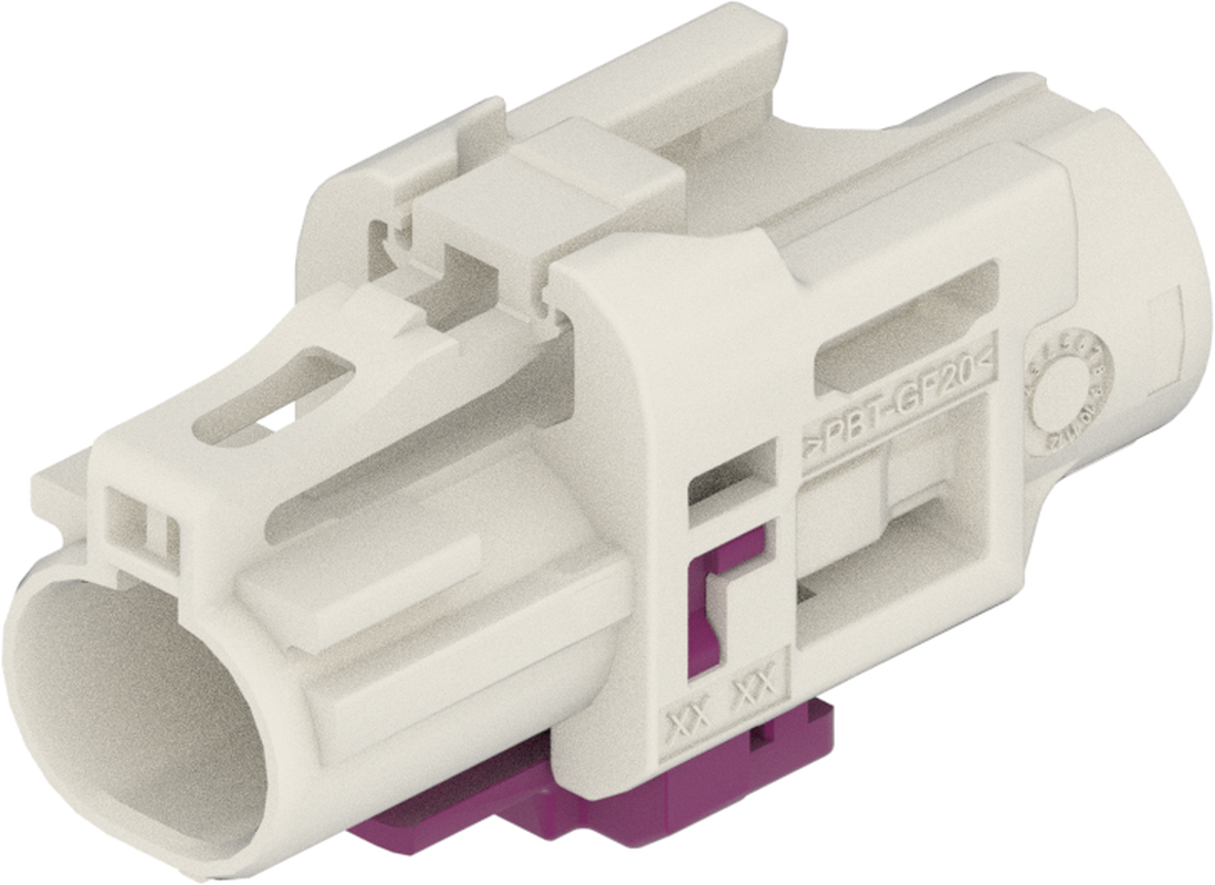 1 Port 1 Row Female H-MTD White Code B