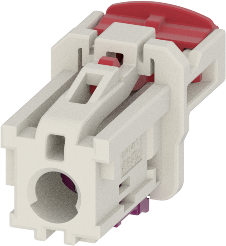1 Port 1 Row MCA-A Female Mini Coax White Code B