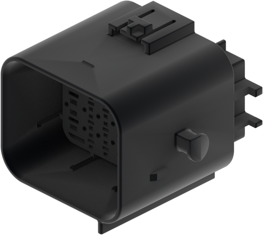 26 Way Male MIXED Unsealed Connector Black