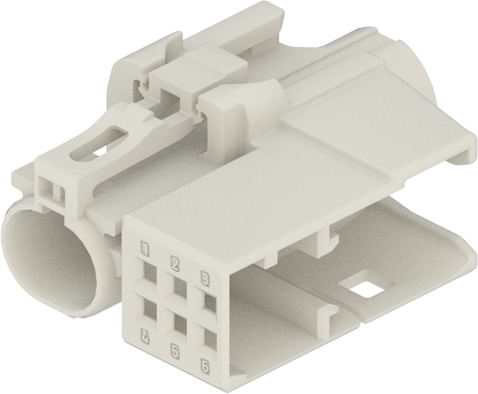 1 Port 1 Row Female H-MTD White Code B