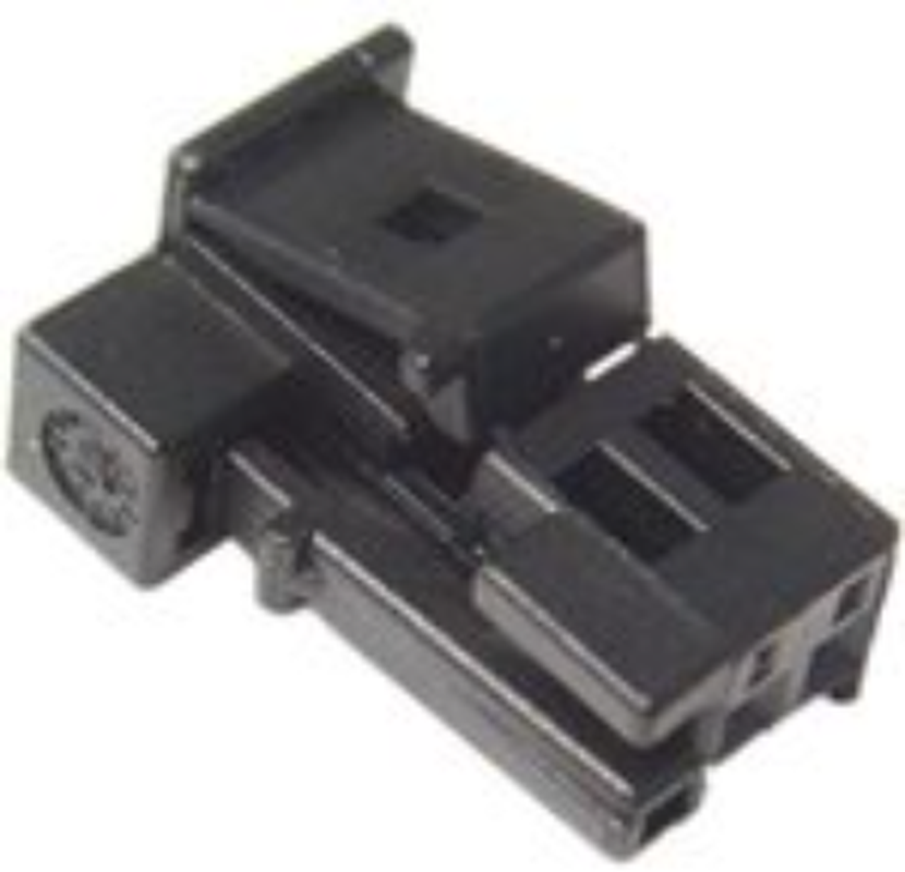 2 Way F MTS 0.64 Unsealed Connector Black