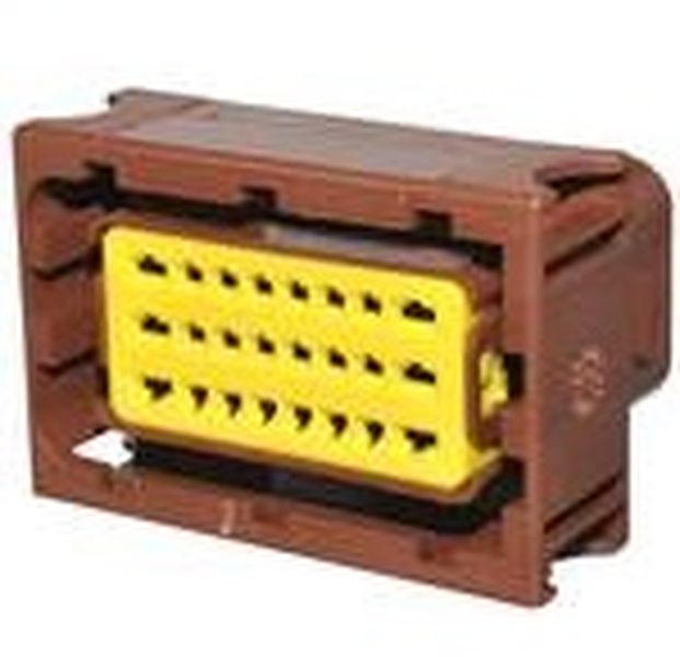 24 Way F Hybrid 1.5 2.8 SICMA Sealed Connector Full Interconnect Connector Brown