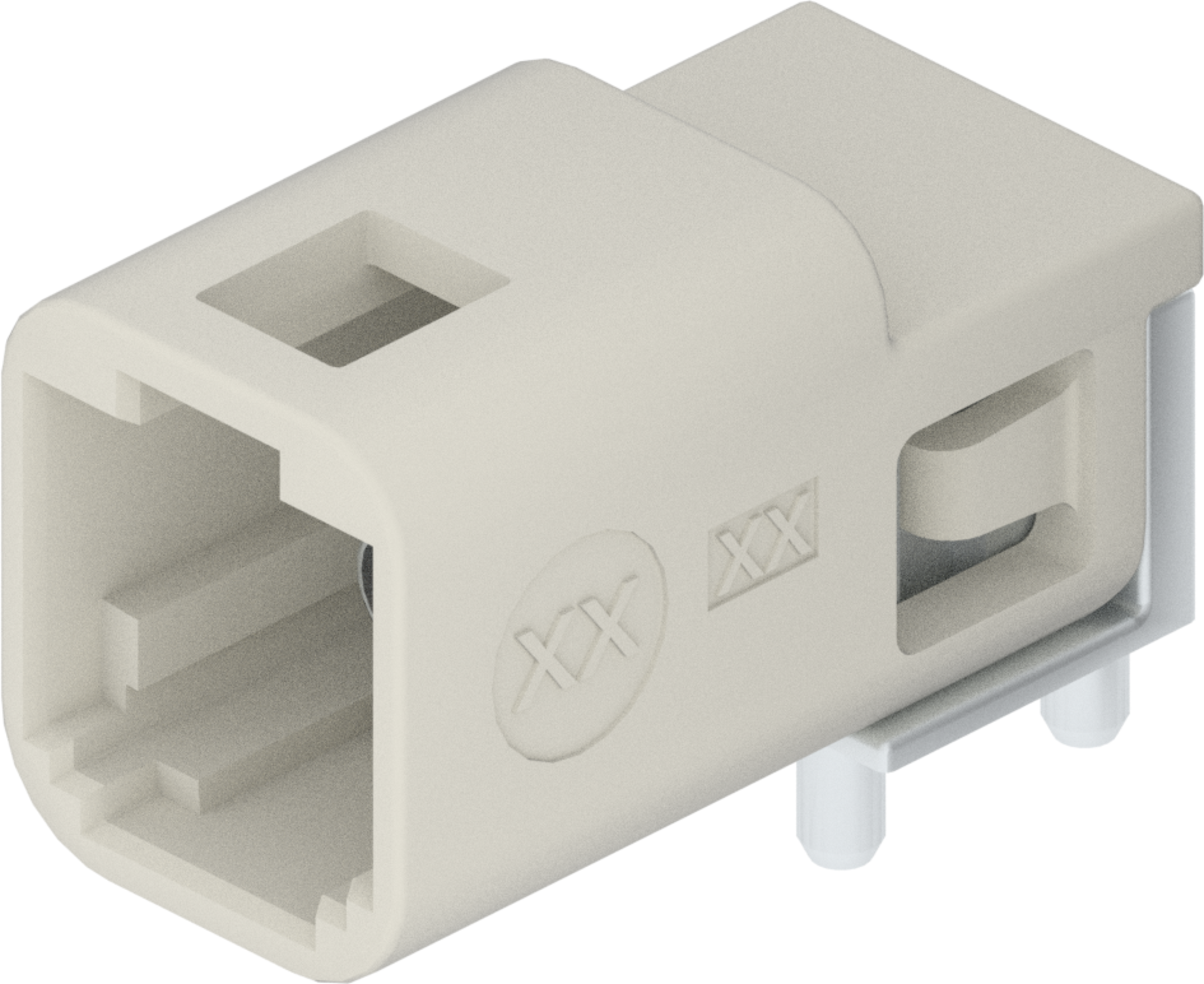 1 Port 1 Row MCA-A Male Mini Coax White Code B