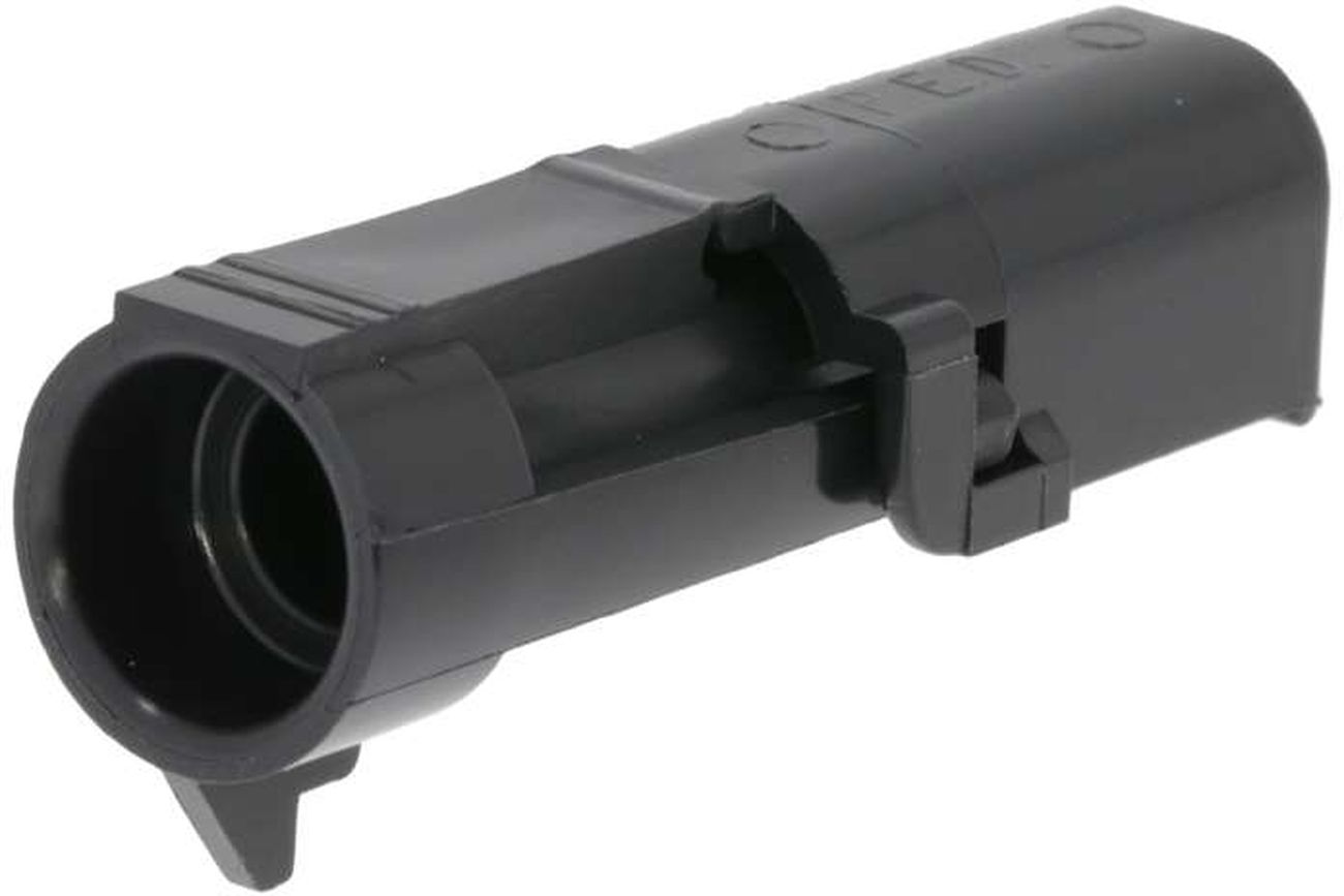 1 Way 2.6 W/P Sealed Connector Black