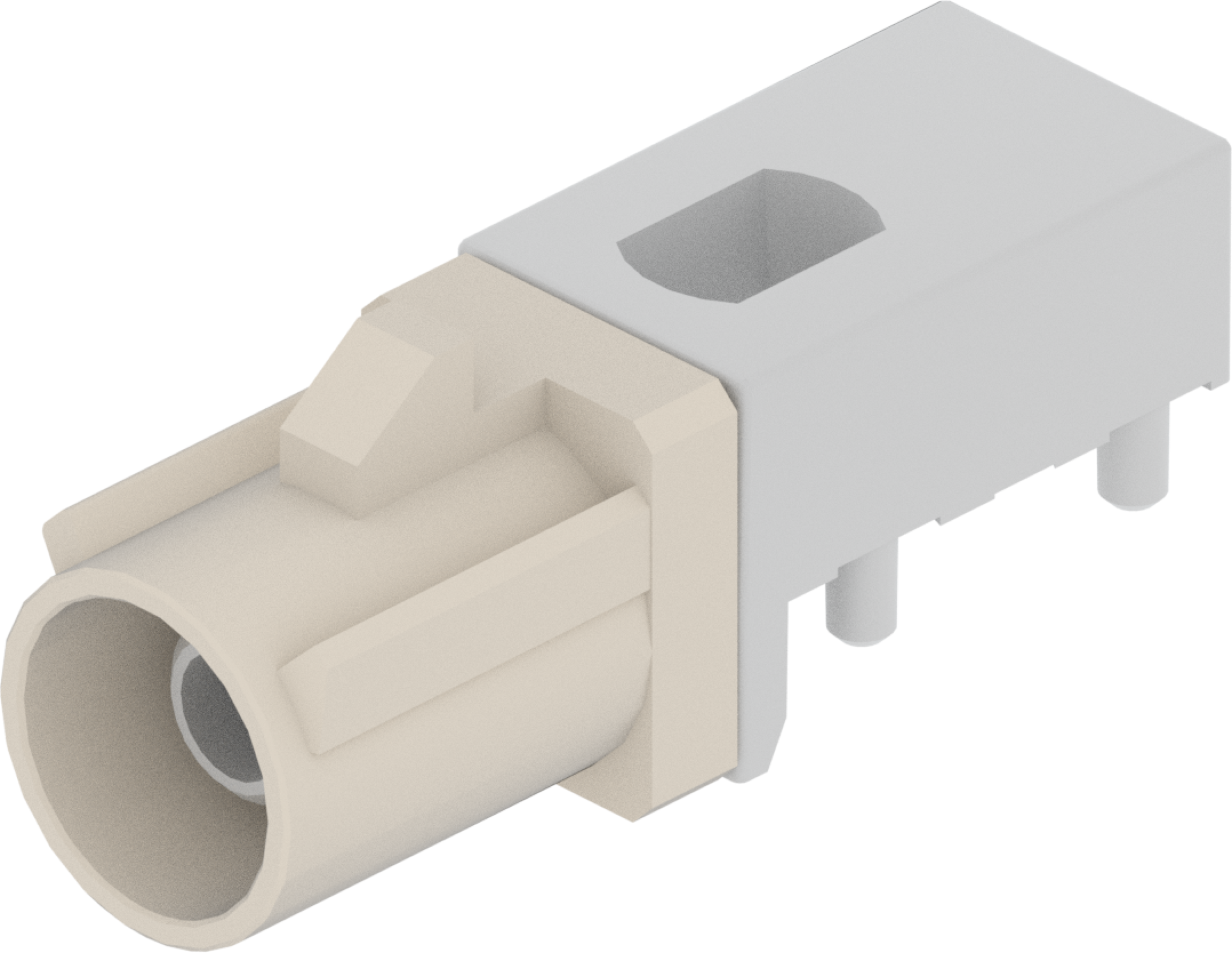1 Port 1 Row Male Fakra White Code B