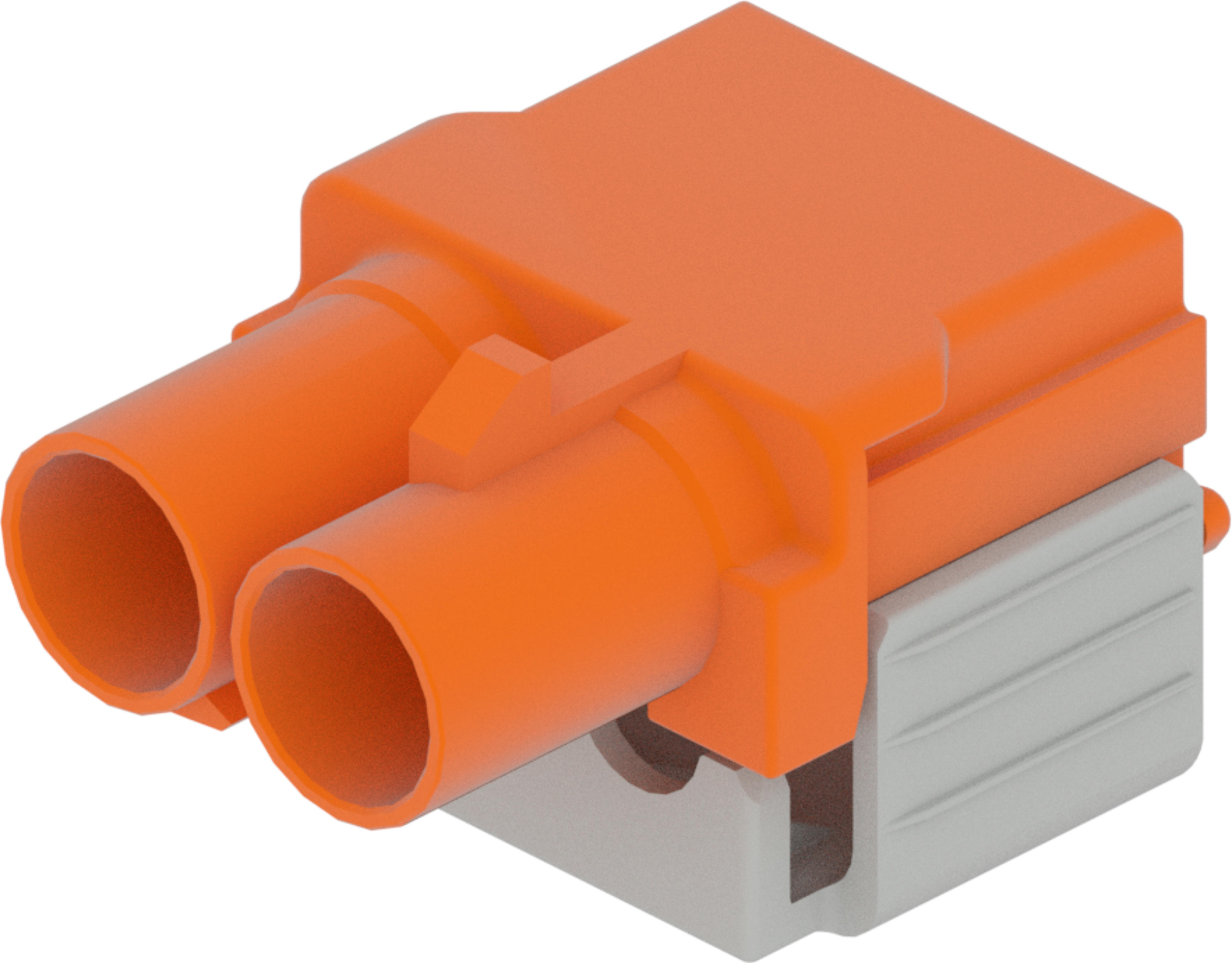 2 Port 1 Row Male Fakra Orange Light Code M