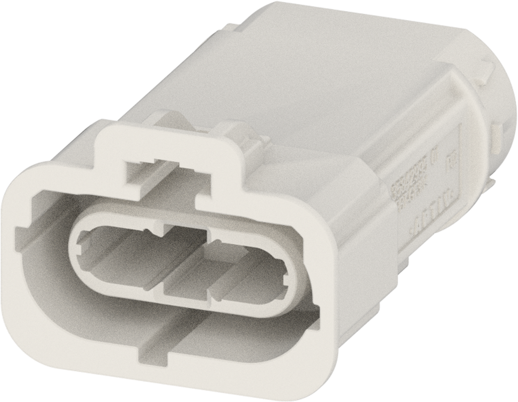 2 Port 1 Row Male H-MTD Natural White Code B