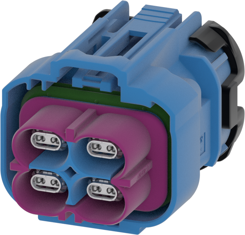 4 Port 2 Row Female H-MTD Blue Code C