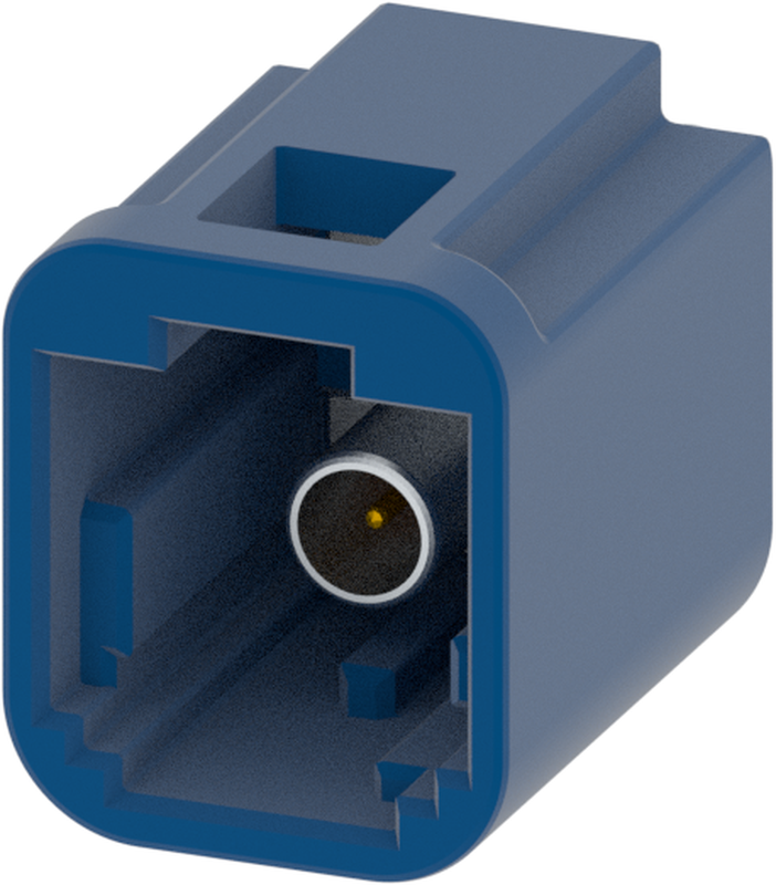 1 Port 1 Row MCA-A Male Mini Coax Signal Blue Code C