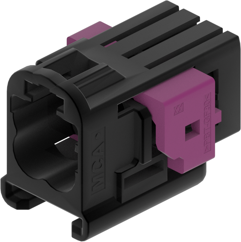 4 Port 2 Row MCA-B Male Mini Coax Black Code A