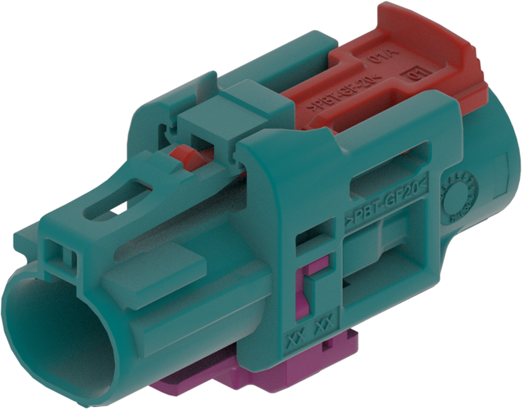 1 Port 1 Row Female H-MTD Water Blue Code Z