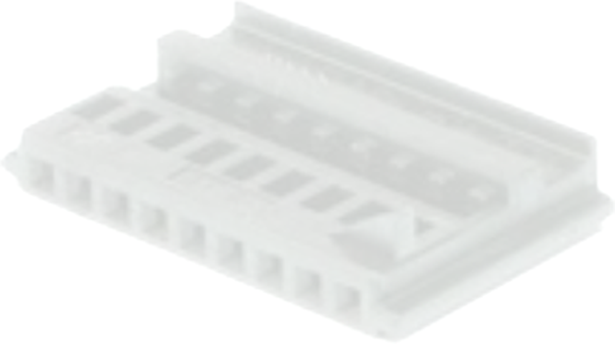 9 Way F DUO-TWIN 0.64 Unsealed Connector White