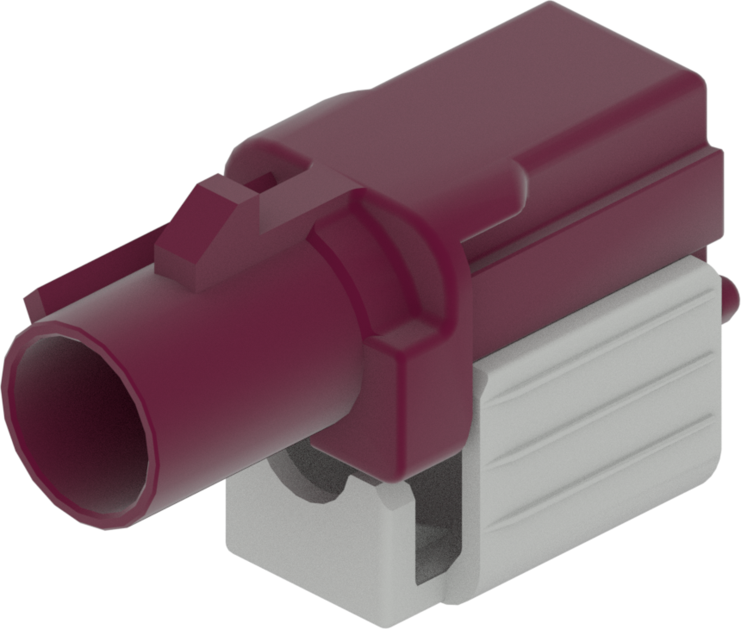1 Port 1 Row Male Fakra Claret Voilet Code D