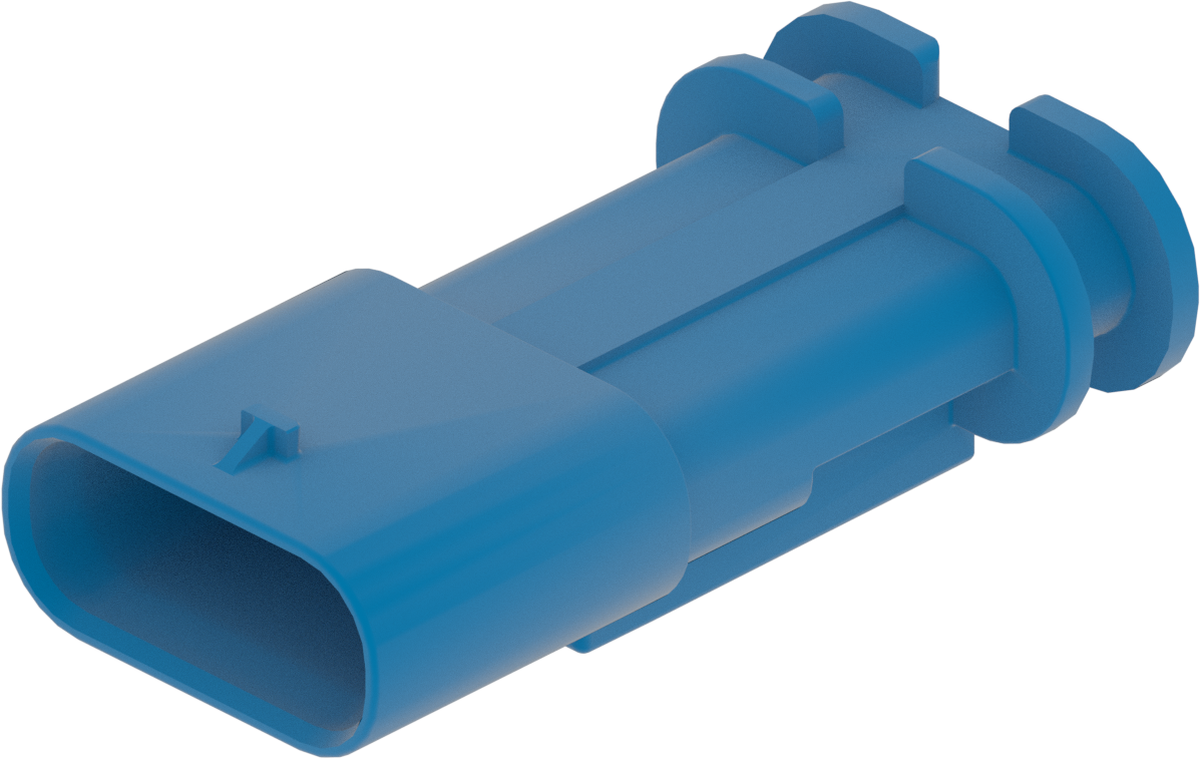 4 Way M CTS 1.2 Sealed Connector Royal Blue