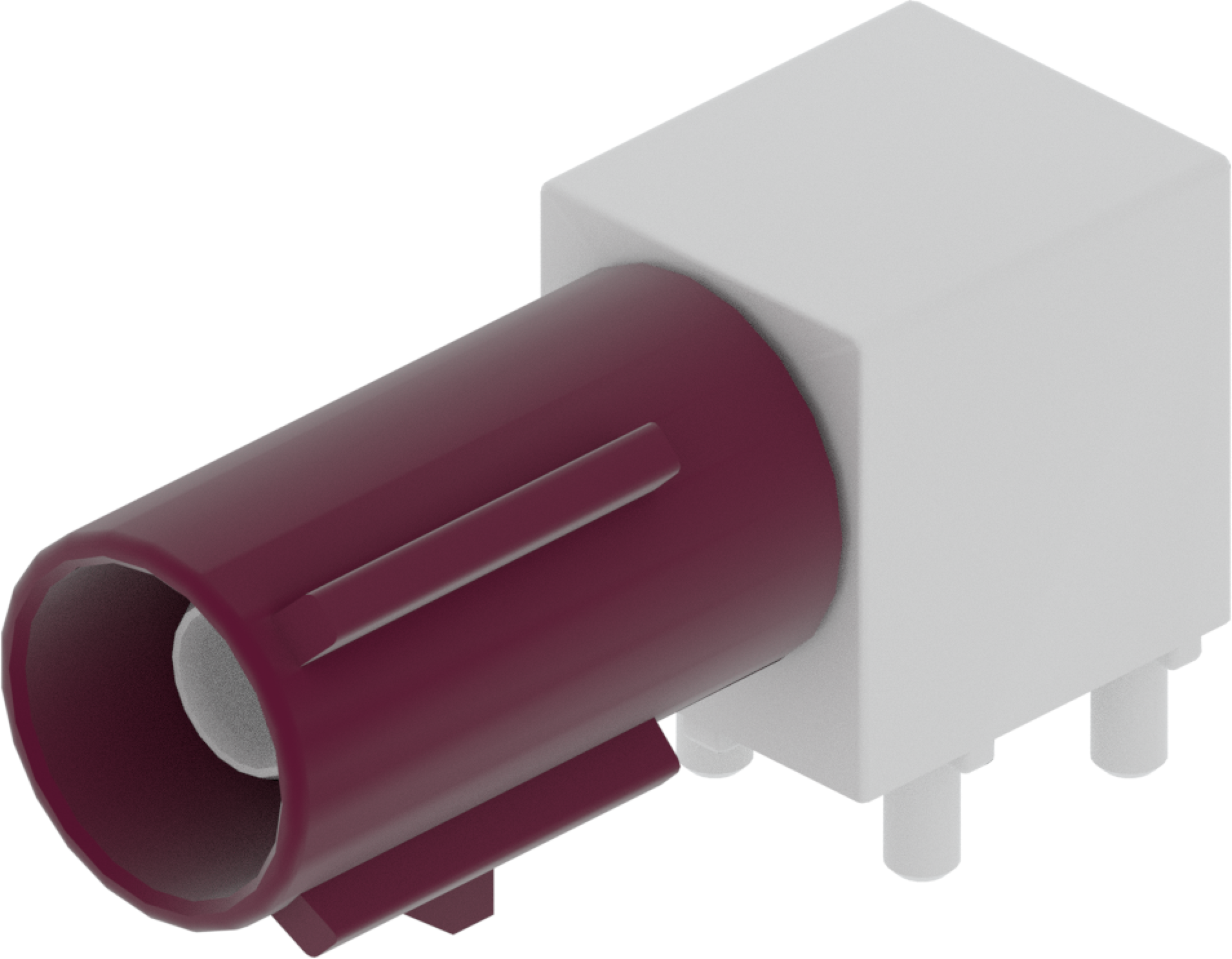 1 Port 1 Row Male Fakra Claret Voilet Code D
