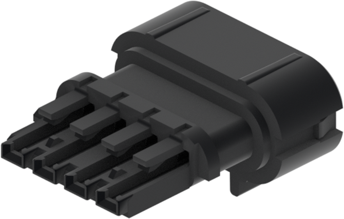 4 Way Female OCS 1.2 Sealed Connector Black