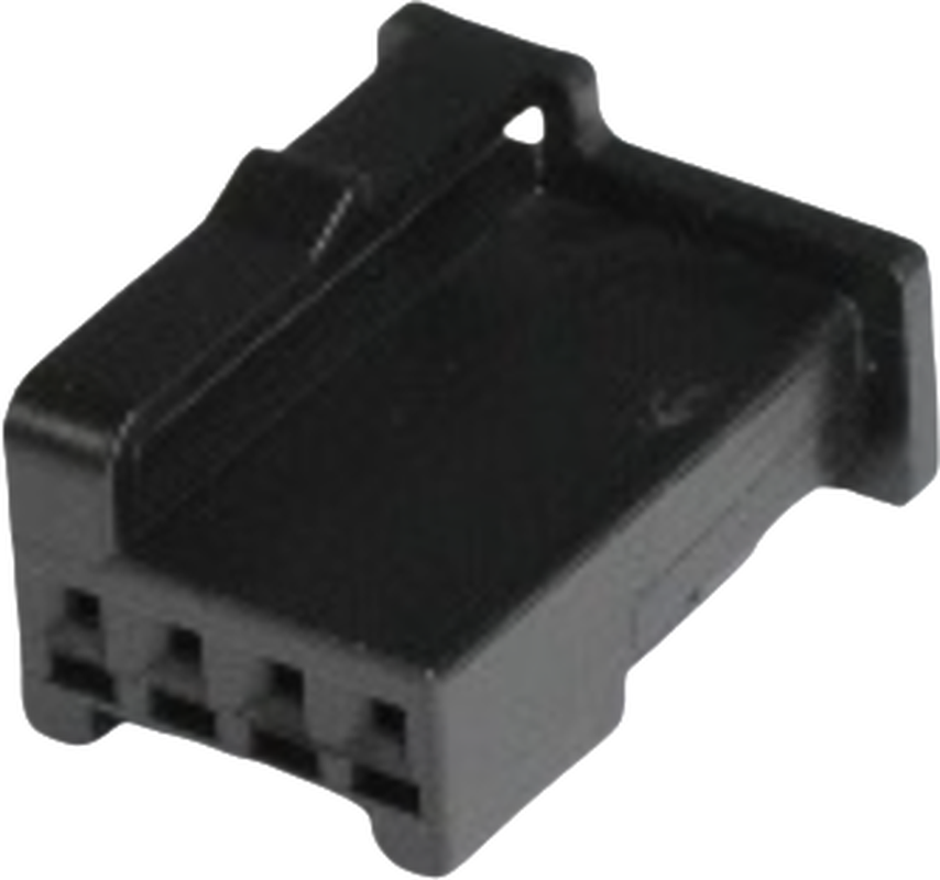 4 Way F MTS 0.64 Unsealed Connector Black