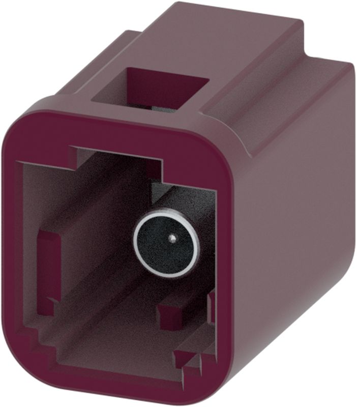 1 Port 1 Row MCA-A Male Mini Coax Claret Violet Code D