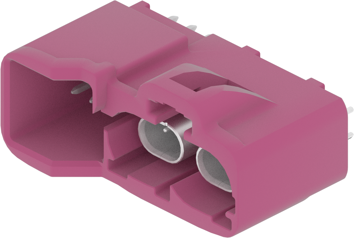 2 Port 1 Row Male H-MTD Violet Code D