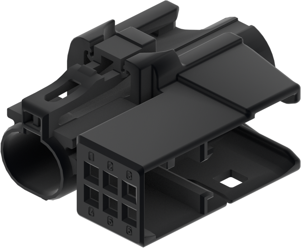 1 Port 1 Row Female H-MTD Black Code A