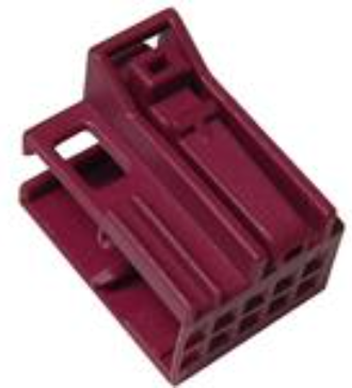 10 Way F MTS 0.64 Unsealed Connector Violet