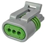 3 Way F MetriPack (M/P) 150 Sealed Connector Gray