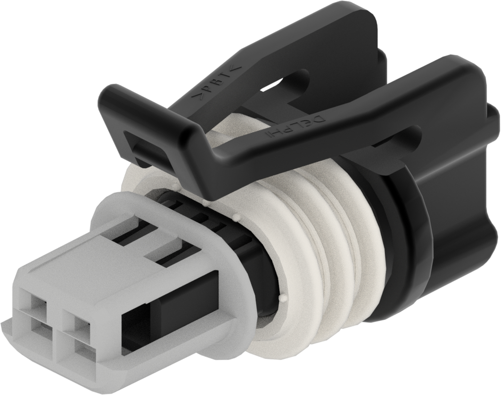 2 Way F GT 1.5 Sealed Connector Black