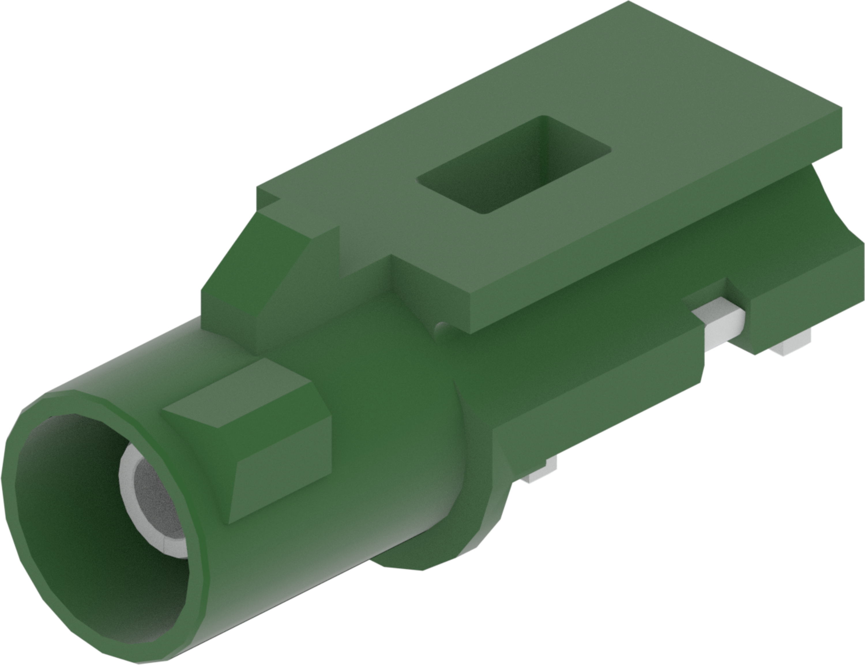 1 Port 1 Row Male Fakra Green Code E