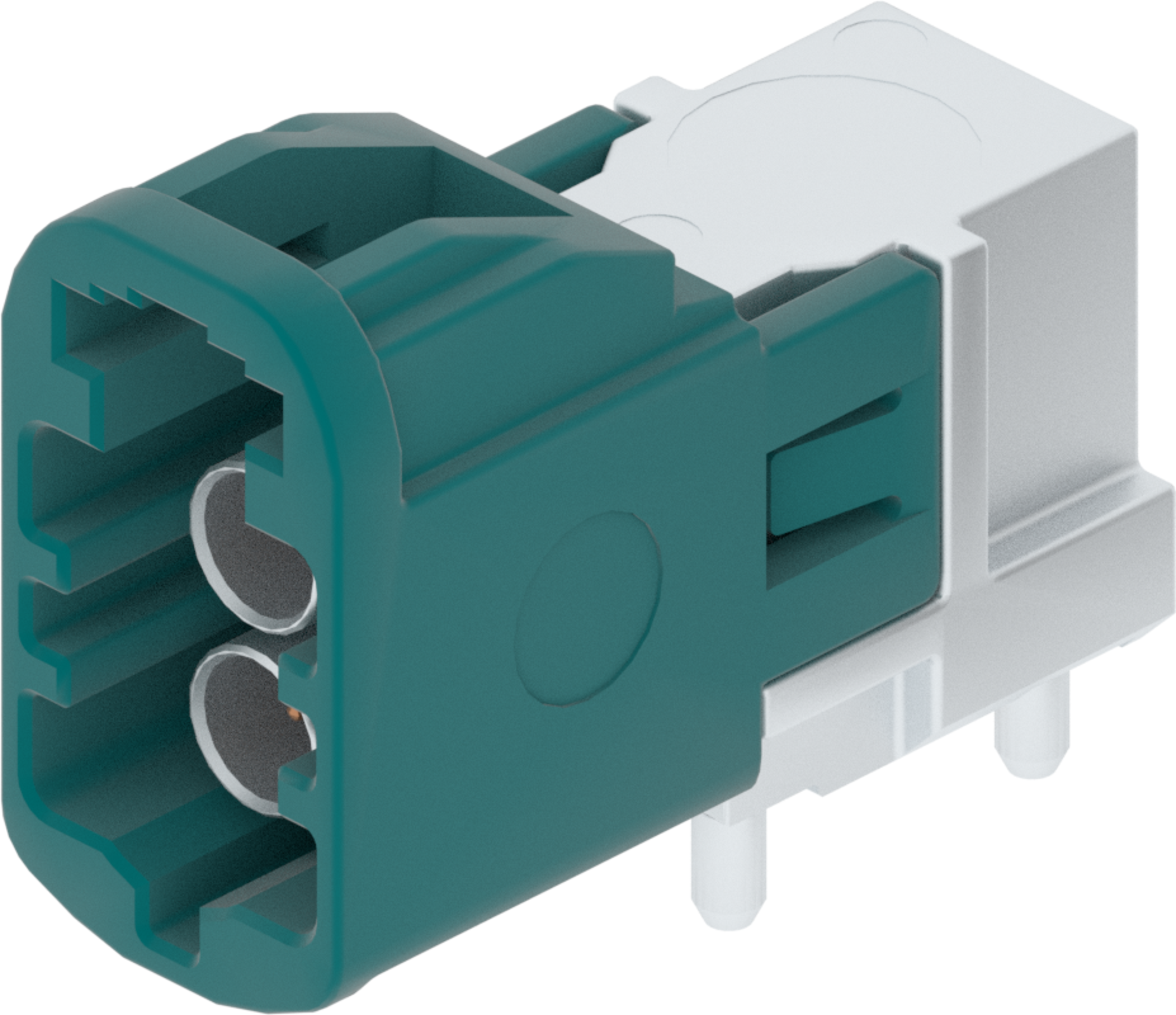2 Port 2 Row MCA-B Male Mini Coax Water Blue Code Z