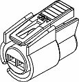 2 Way F MetriPack (M/P) 150 Sealed Connector Black