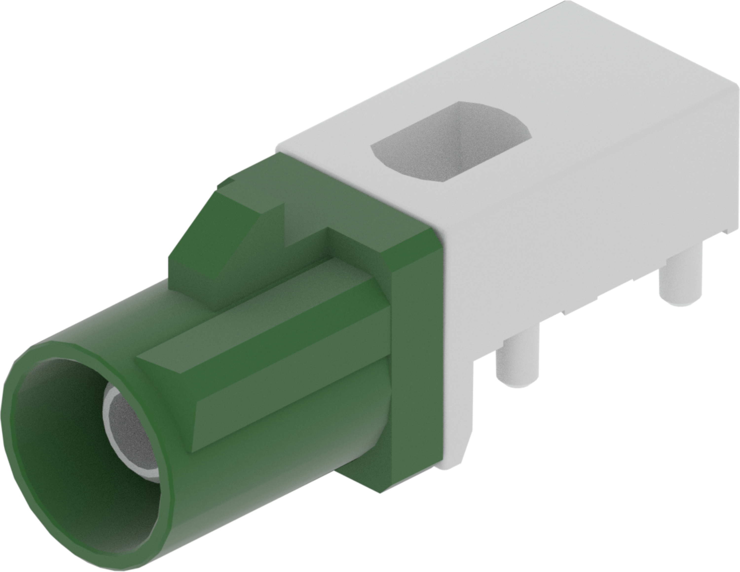 1 Port 1 Row Male Fakra Green Code E