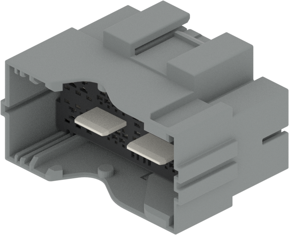 48 Way Male 0.64 1.5 2.8 Mixed Unsealed Connector Gray