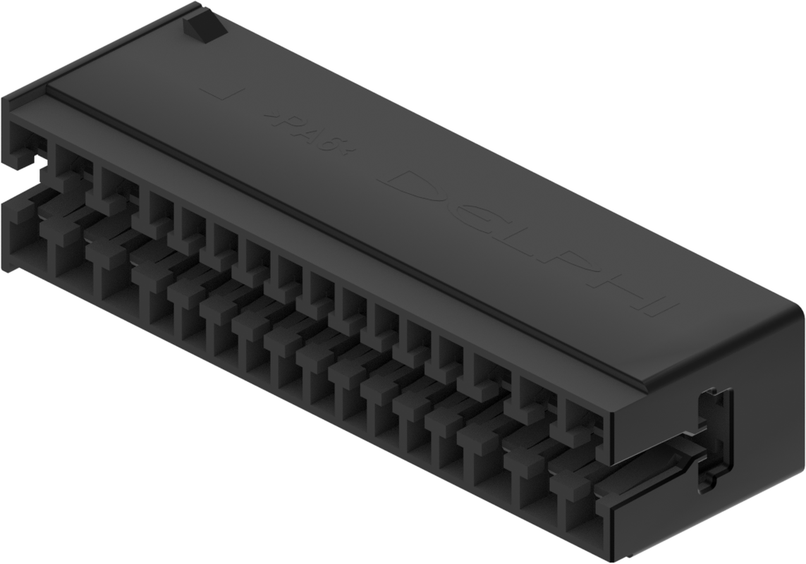 32 Way F GT 1.5 2.8 Unsealed Connector Black