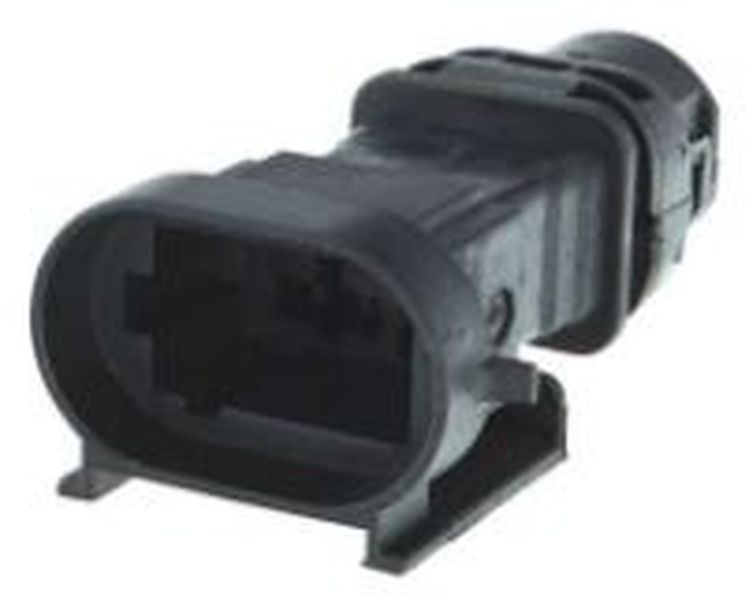 6 Way M 2.8 SICMA Inline sealed Connector Black