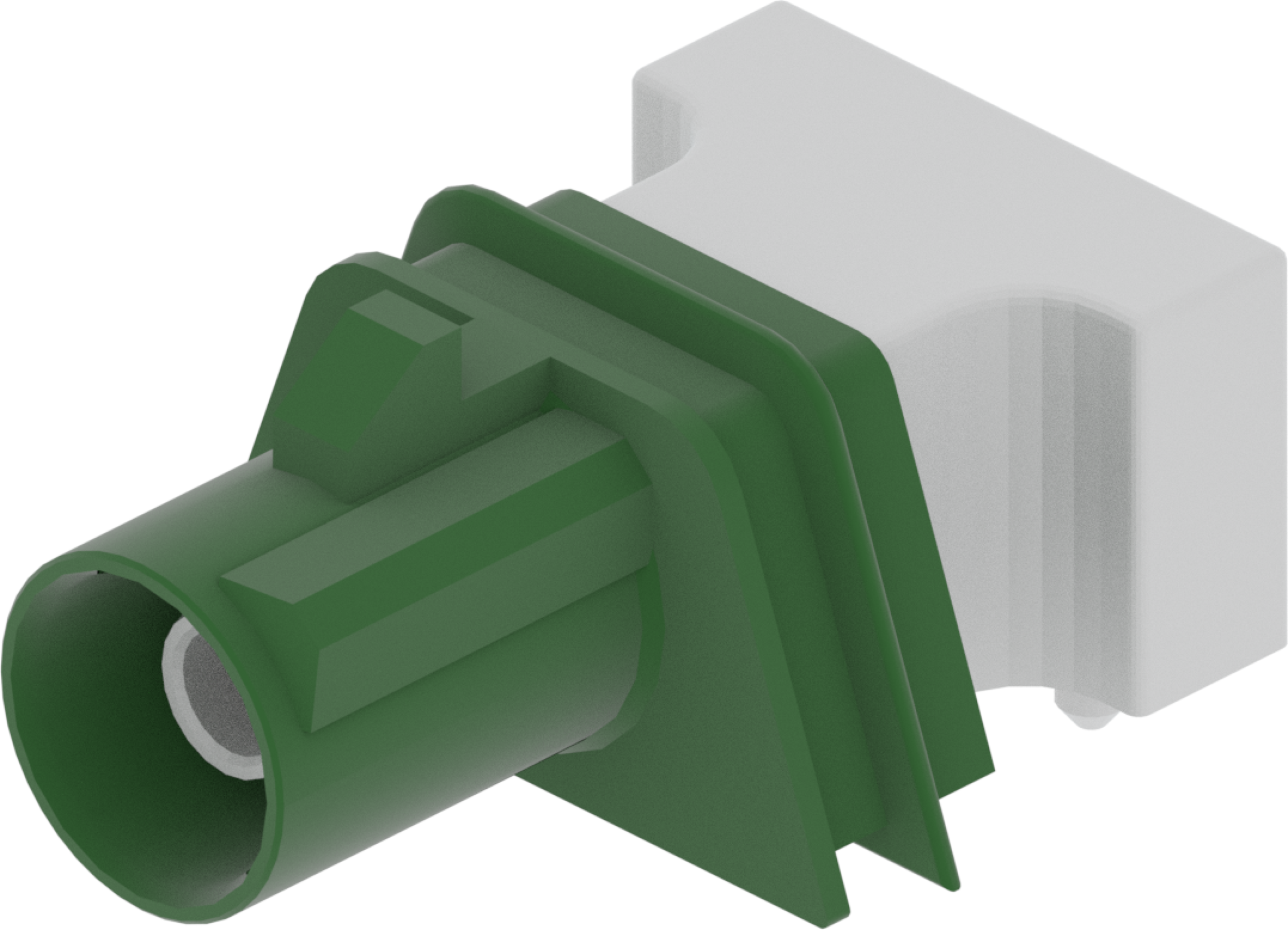 1 Port 1 Row Male Fakra Green Code E