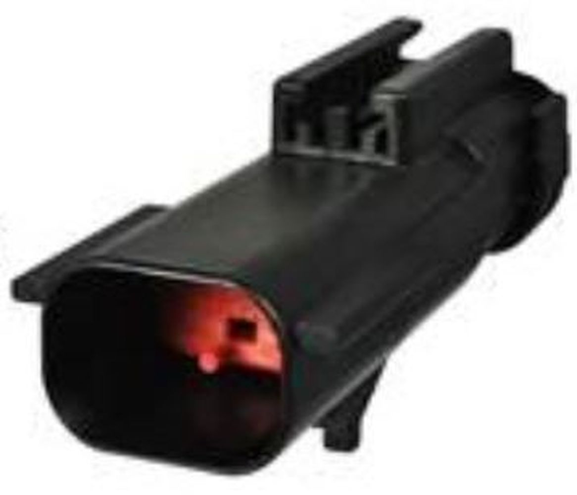 2 Way Male APEX 2.8 Sealed Connector Black