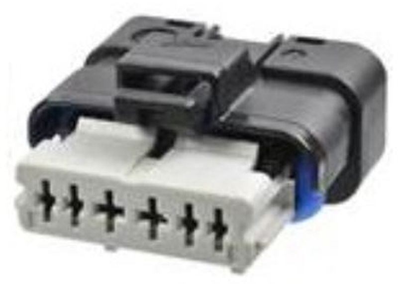 6 Way F Hybrid 1.5 2.8 SICMA Mini Sealed Connector Gray