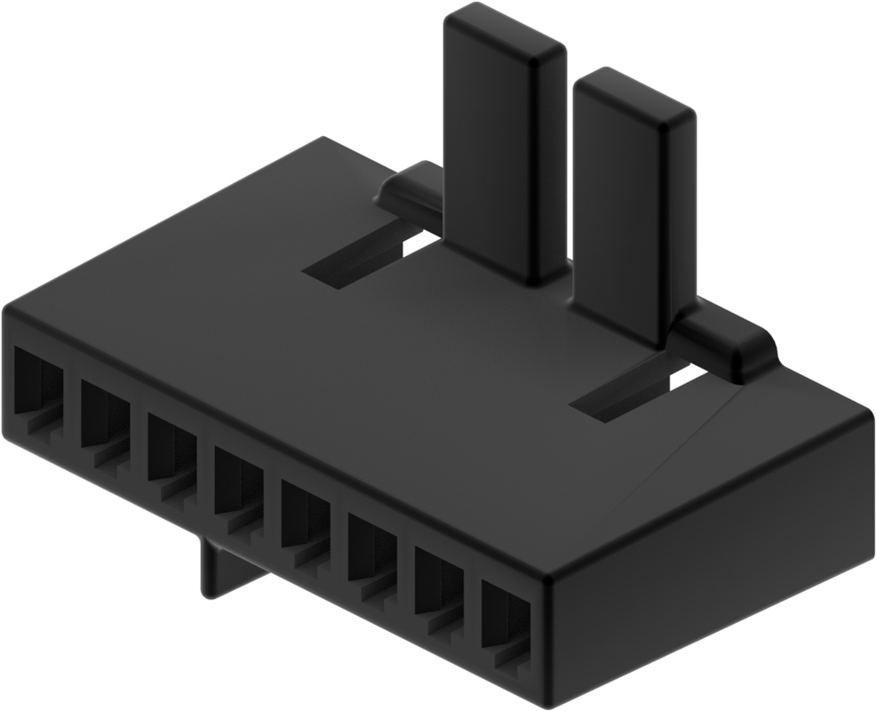 8 Way F MetriPack (M/P) 1.5 Unsealed Connector Black
