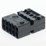 10 Way F Minitwin (MTS/DUO-TWIN) 0.64 Module Black