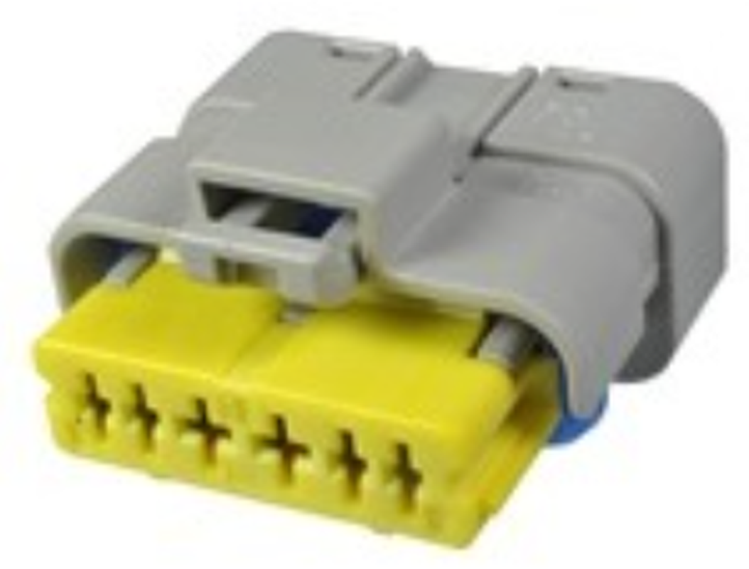 6 Way F SICMA-3 1.5 2.8 Sealed Connector Gray