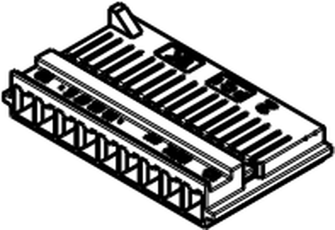 9 Way F MCS 1.8 Unsealed Connector Black