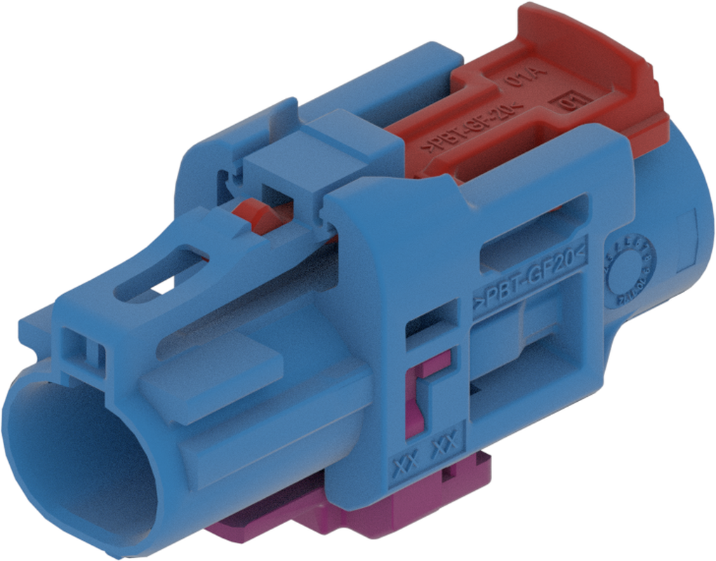 1 Port 1 Row Female H-MTD Blue Code C