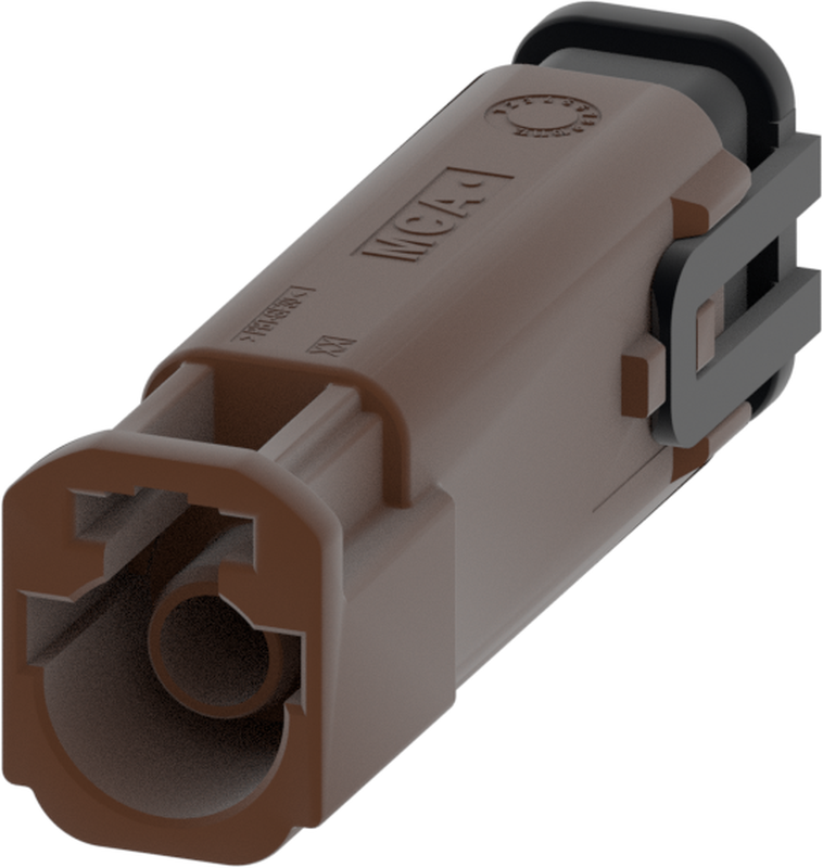 1 Port 1 Row MCA-B Male Mini Coax Brown Code F