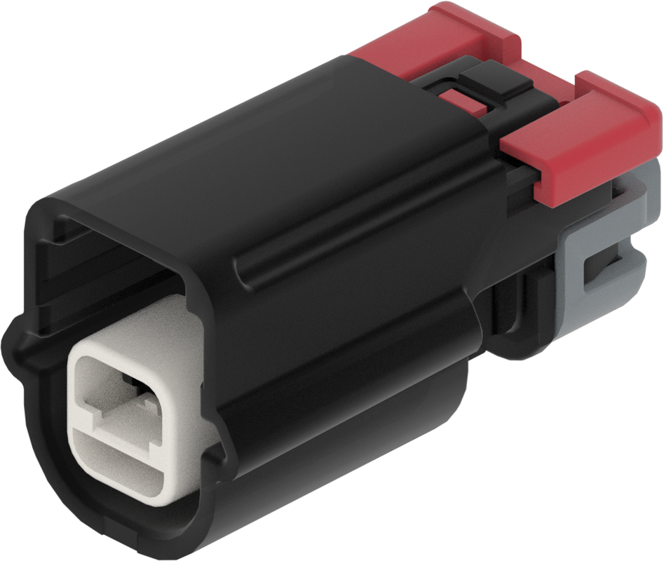 2 Way F OCS 0.64 ISM Sealed Connector Black