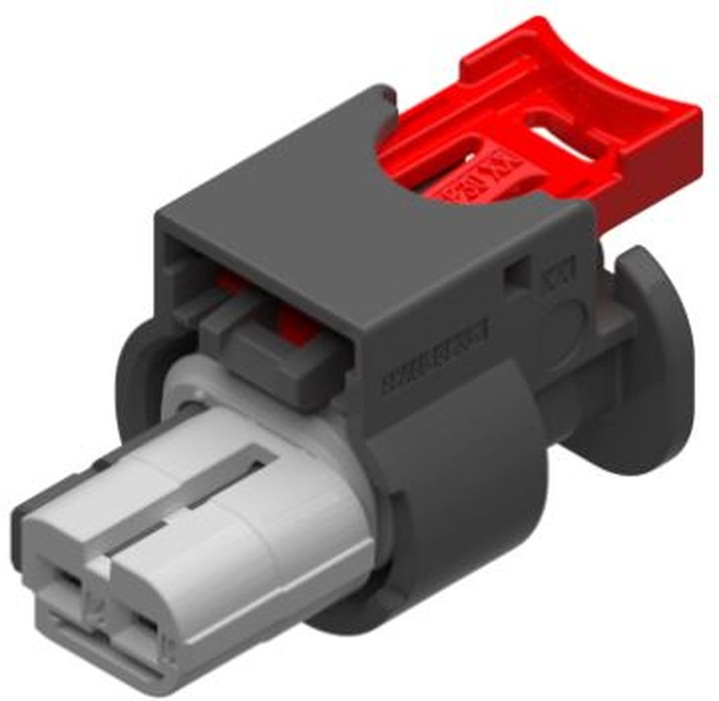 2 Way F CTS Short Shroud 1.2 Sealed Connector Black