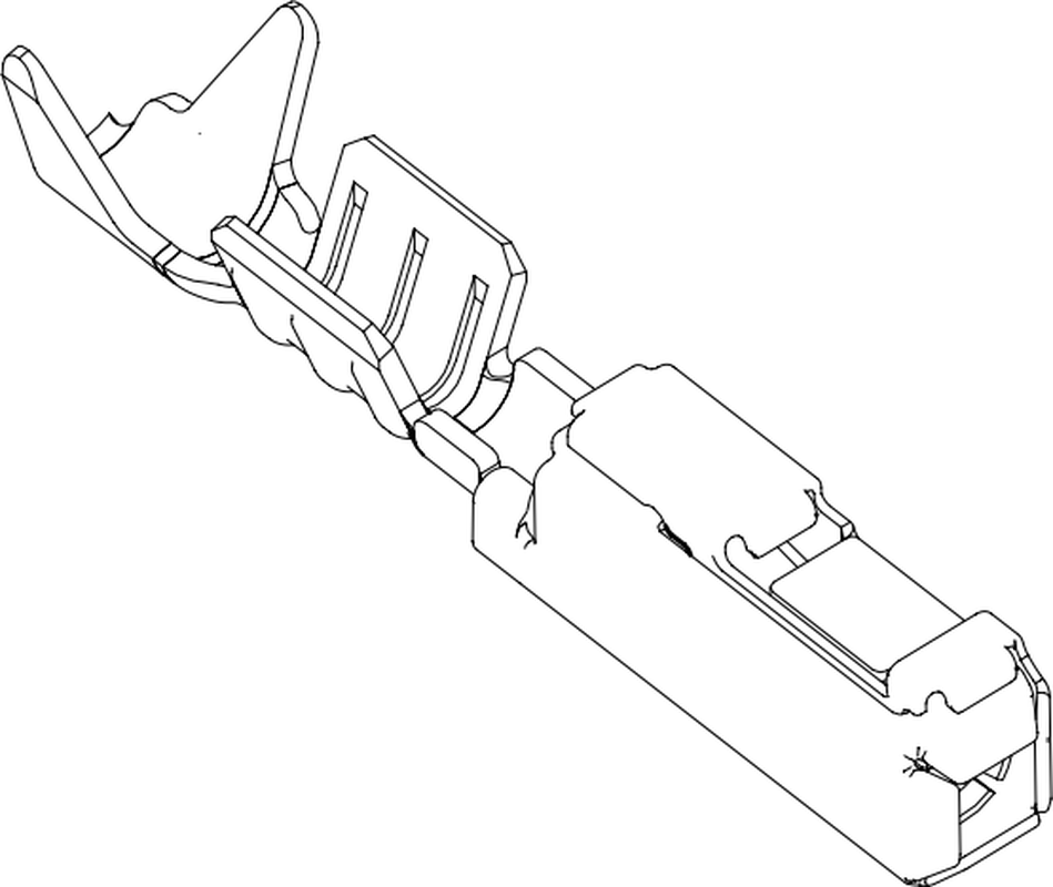 0.64 Female MTS-B Cavity Lock Matt Seal Terminal Cross Sec (0.5 - 0.75 mm²)