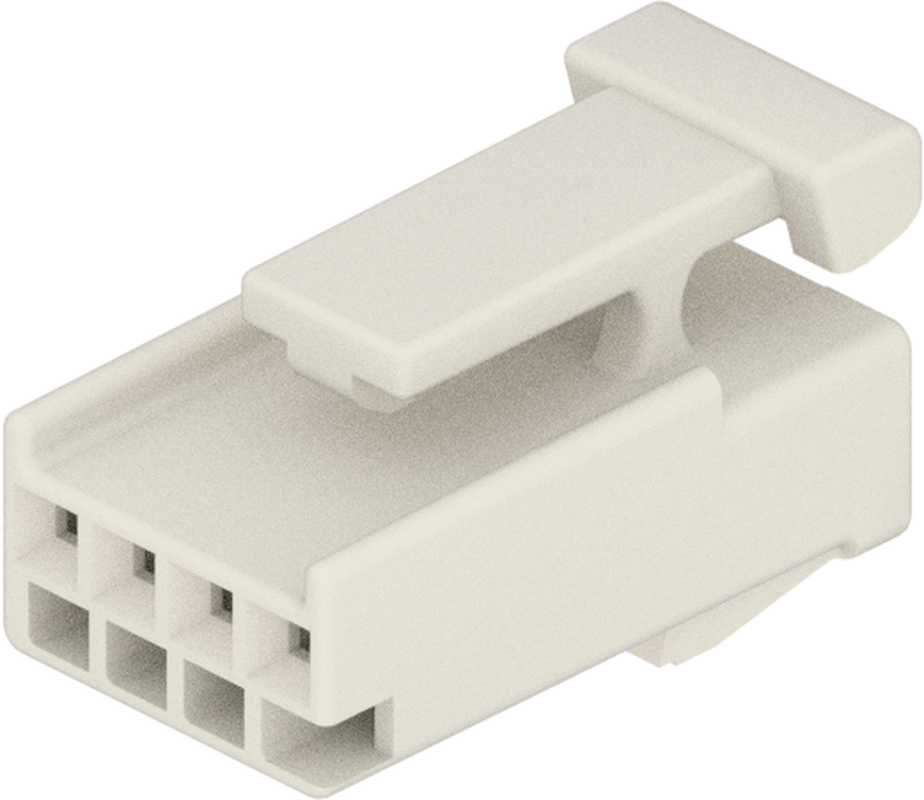 4 Way F MIC/P 1.0 Unsealed Connector Natural